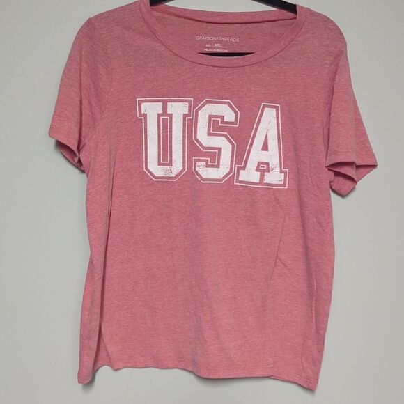 Grayson/Threads Red USA Short Sleeve Shirt - Picture 1 of 5